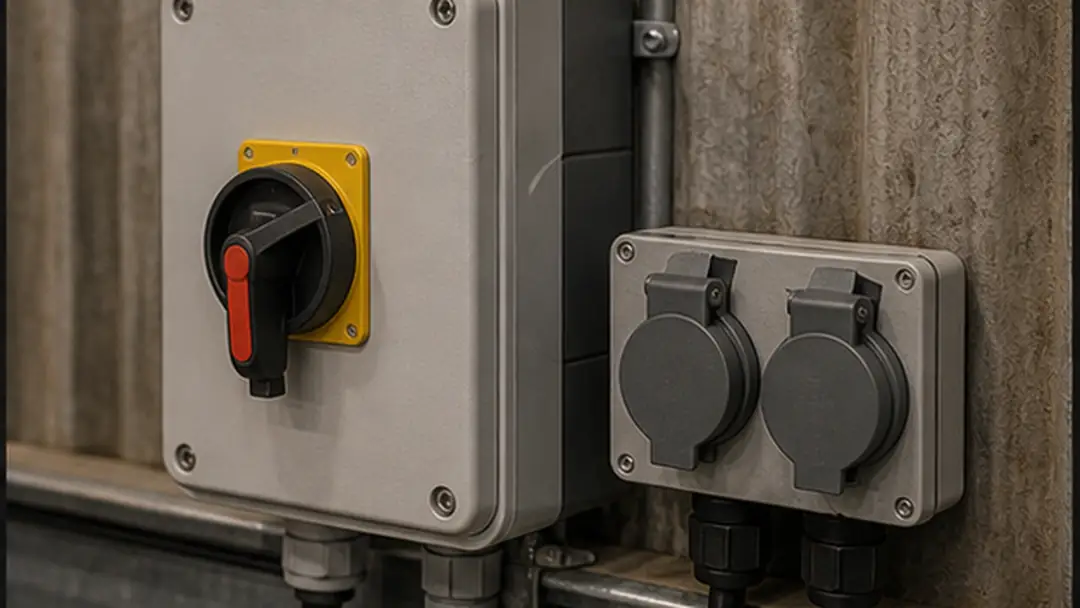 Illustrative agricultural electrician work in Laurencekirk